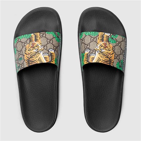 gucci bengal slide sandals|Gucci sandals.